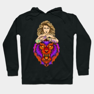 LION GIRL TATTOO Hoodie